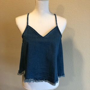 BOGO Mossimo denim crop top tank